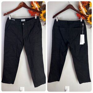 Boyish The Logan Organic Cotton Utility Pants Sz 27 IN THE BLACK BEAUTY Black